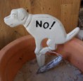 No Dogs Steckschild